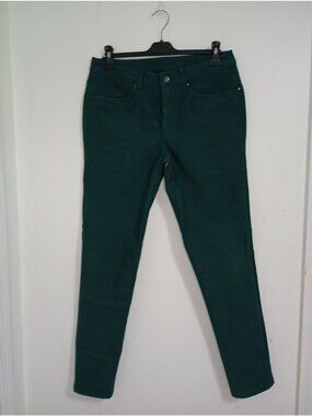 Lululemon Green Slim Fit Pants Size 32 Cotton Blend Made In Vietnam Mens